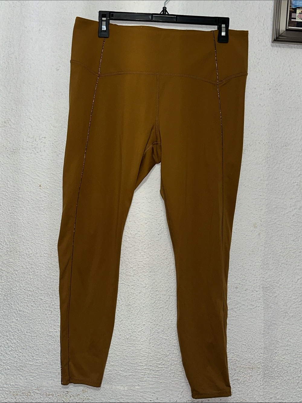 JoyLab Mustard Brown High-Waist Leggings